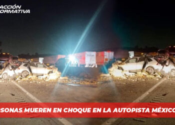 Tres Personas mueren en choque en la autopista México-Puebla