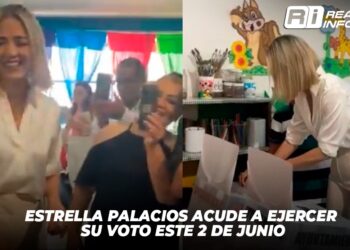 Estrella Palacios acude a ejercer su voto este 2 de junio