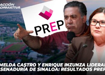 Imelda Castro y Enrique Inzunza Lideran Senaduría de Sinaloa: Resultados PREP