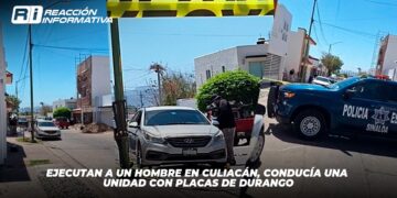 Ejecutan a un hombre en Culiacán, conducía una unidad con placas de Durango