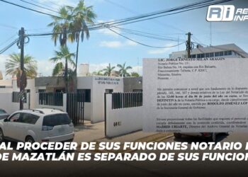 Por mal proceder de sus funciones notario Público de Mazatlán es separado de sus funciones