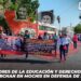 Trabajadores de la educación y derechohabientes del ISSSTE marchan en Mochis en defensa de sus derechos