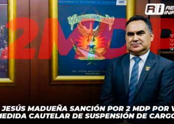 Recibe Jesús Madueña sanción por 2 mdp por violar medida cautelar de suspensión de cargo
