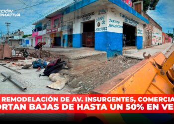 Tras remodelación de Av. Insurgentes, comerciantes reportan bajas de hasta un 50% en ventas
