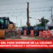 Construcción del paso superior de la Colosio avanza lento; usuarios de transporte público y automovilistas, los más afectados