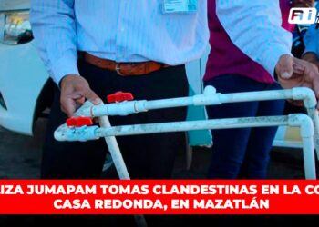 Localiza JUMAPAM tomas clandestinas en la colonia Casa Redonda, en Mazatlán