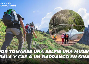 Por tomarse una selfie una mujer resbala y cae a un barranco en Sinaloa