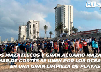 Los Mazatlecos y Gran Acuario Mazatlán Mar de Cortés se unen por los océanos en una Gran Limpieza de playas