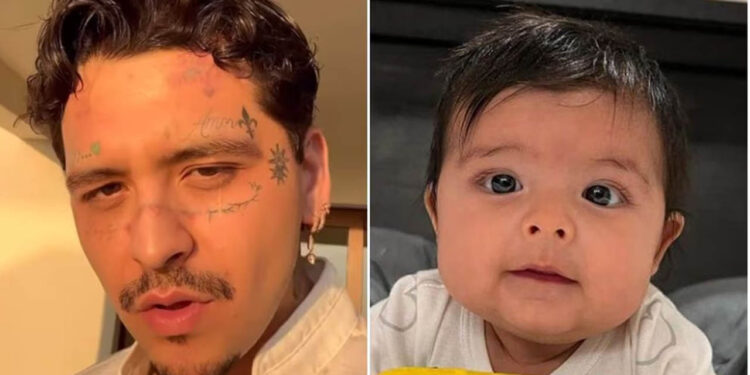 Christian Nodal aparece con nuevo aspecto en video y dedica canción a su hija Inti