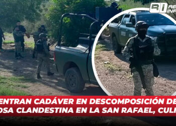 Encuentran cadáver en descomposición dentro de fosa clandestina en la San Rafael, Culiacán