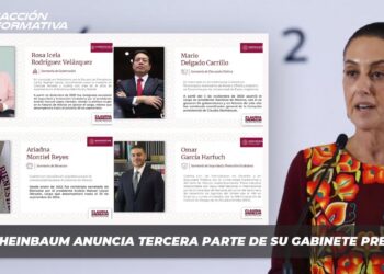 Claudia Sheinbaum anuncia tercera parte de su gabinete presidencial