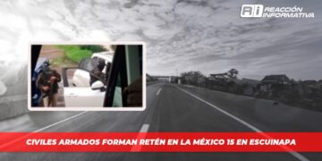 Civiles armados forman retén en la México 15 en Escuinapa