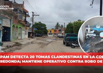 JUMAPAM detecta 20 tomas clandestinas en la colonia Casa Redonda en Mazatlán; mantiene operativo contra robo de agua
