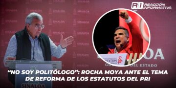 “No soy politólogo”: Rocha Moya ante el tema de reforma de los estatutos del PRI