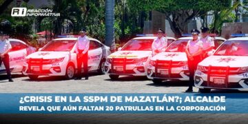 ¿Crisis en la SSPM de Mazatlán?; Alcalde revela que aún faltan 20 patrullas en la corporación
