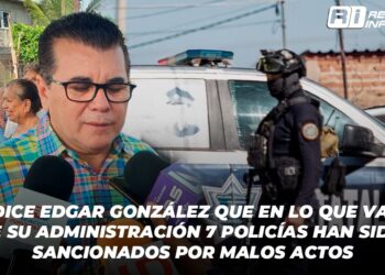 Edgar González declara que 7 policías han sido sancionados en su administración por malos actos