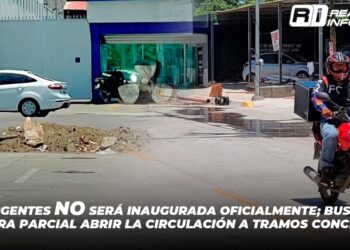 Av. Insurgentes NO será inaugurada oficialmente; buscarán de manera parcial abrir la circulación a tramos concluidos