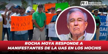 Rocha Moya responde a manifestantes de la UAS en Los Mochis
