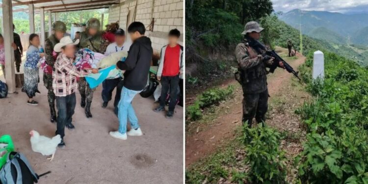 Guatemala refuerza frontera ante llegada de mexicanos por violencia en Chiapas