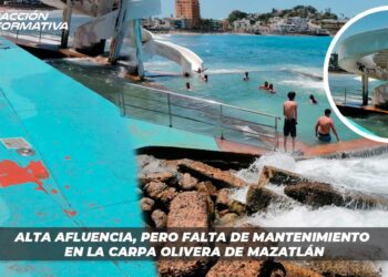 Alta afluencia, pero falta de mantenimiento en la Carpa Olivera de Mazatlán