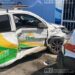 Chocan ambulancia y taxi en Av. Zaragoza del centro
