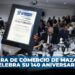Cámara de Comercio de Mazatlán celebra su 140 aniversario