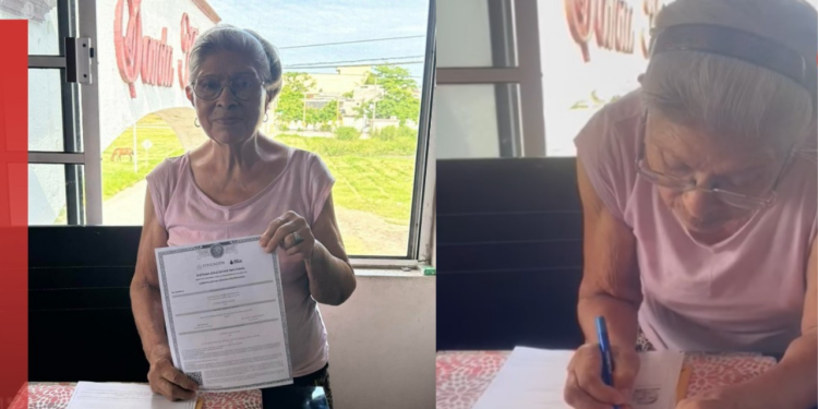 Abuelita termina la primaria a los 82 años: “Nunca es tarde para comenzar”