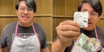 Mesero se enoja por recibir 36 pesos de propina: “ese dinero es una burla”