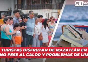 Turistas disfrutan de Mazatlán en verano pese al calor y problemas de limpieza