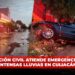 Protección Civil atiende emergencias tras intensas lluvias en Culiacán
