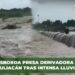 Desborda Presa Derivadora en Culiacán tras intensa lluvia