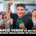 Marco Verde es recibido con banda sinaloense en Mazatlán