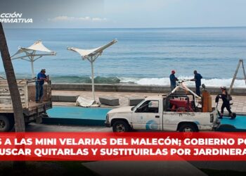 Adiós a las mini velarias del malecón; Gobierno podría buscar quitarlas y sustituirlas por jardineras