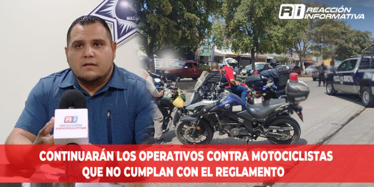 Continuarán los operativos contra motociclistas que no cumplan con el reglamento