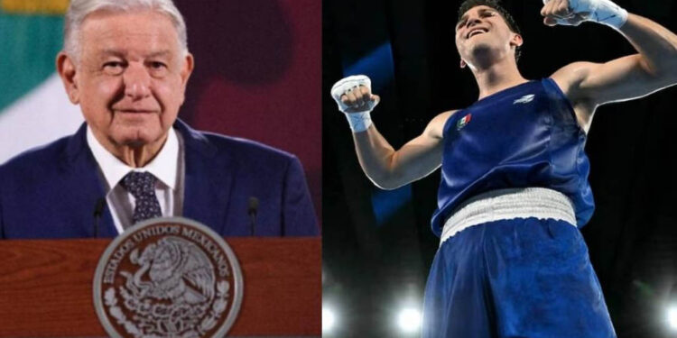 AMLO felicita al boxeador Marco Verde por pasar a la final en París 2024