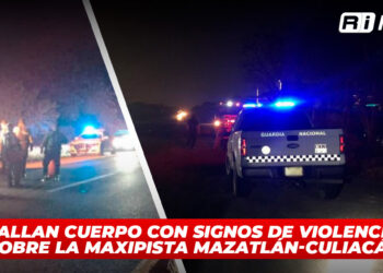 Hallan cuerpo con signos de violencia sobre la Maxipista Mazatlán-Culiacán