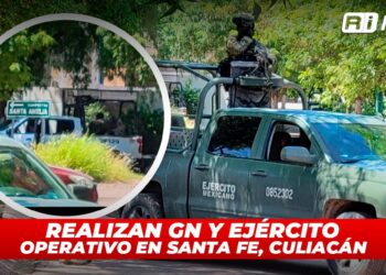 Realizan GN y Ejército operativo en Santa Fe, Culiacán