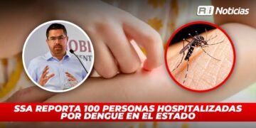SSA reporta 100 personas hospitalizadas por dengue en el estado