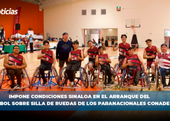 Impone condiciones Sinaloa en el arranque del basquetbol sobre silla de ruedas de los Paranacionales Conade 2024