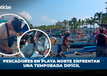 Pescadores en Playa Norte enfrentan una temporada difícil