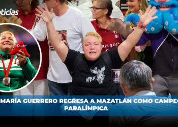Rosa María Guerrero regresa a Mazatlán como campeona paralímpica