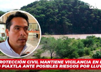 Protección Civil mantiene vigilancia en el Río Piaxtla ante posibles riesgos por lluvias