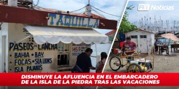 Disminuye la afluencia en el embarcadero de la Isla de la Piedra tras las vacaciones