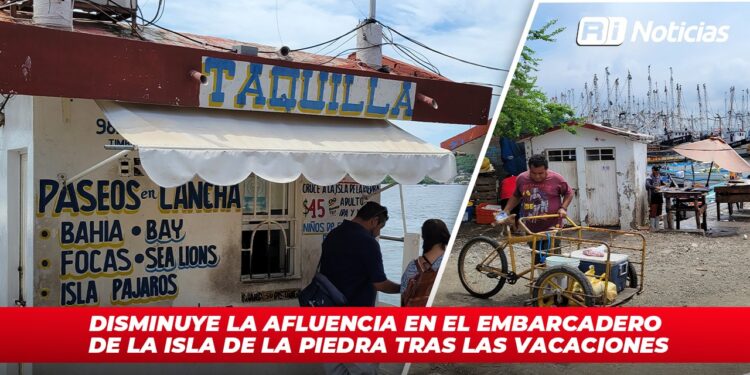 Disminuye la afluencia en el embarcadero de la Isla de la Piedra tras las vacaciones