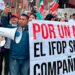 Trabajadores del PJ y estudiantes marchan hacia el Senado contra la reforma de AMLO