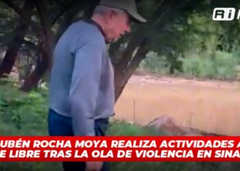 Rubén Rocha Moya realiza actividades al aire libre tras la ola de violencia en Sinaloa