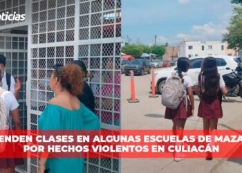 Suspenden clases en algunas escuelas de Mazatlán por hechos violentos en Culiacán