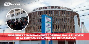 Suspenden temporalmente corridas hacia el norte en la Central de Autobuses de Mazatlán