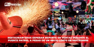 Restauranteros esperan repunte en ventas durante el puente patrio, a pesar de un inicio lento en septiembre