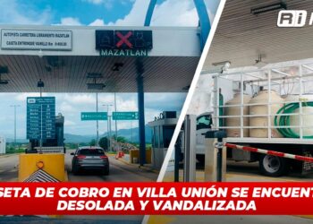 Casetas de cobro en Villa Unión se encuentra desolada y vandalizada